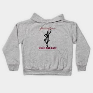 Gaelic Grace, Highland Pace Kids Hoodie